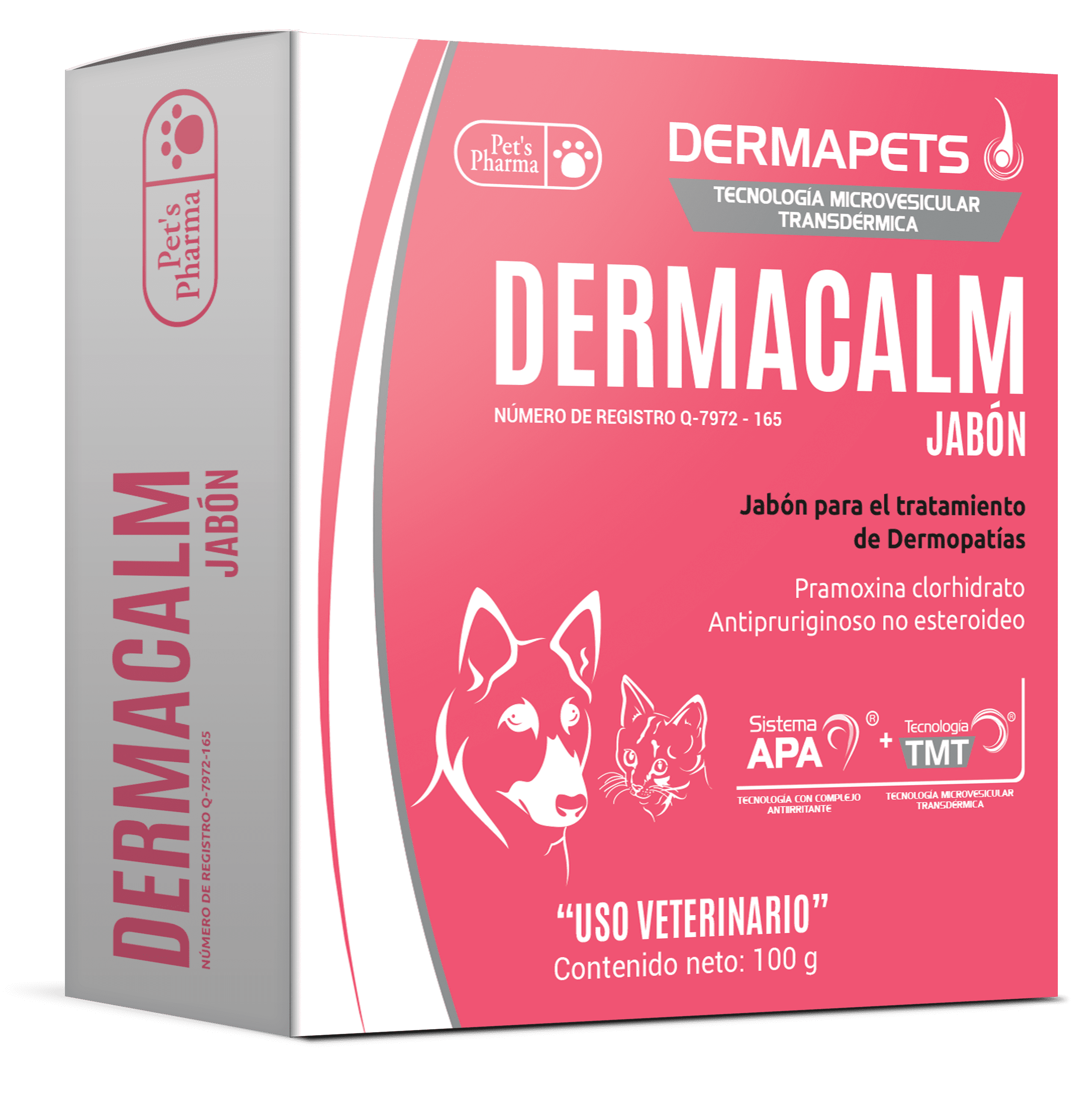 Dermacalm Jabón Dermatológico 100Gr - Pet's Pharma Dermacalm Jabón Dermatológico 100Gr - Pet's Pharma